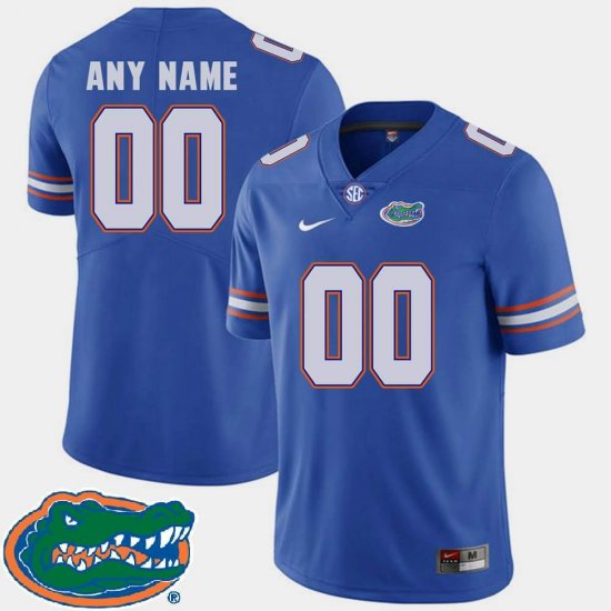 Men's Florida Gators #00 Customize NCAA Nike Royal 2018 SEC Authentic Stitched College Football Jersey MFA6462FW